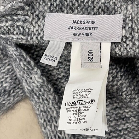 Jack Spade by Kate Spade Warren Street Knitted Long Soft Retro Scarf - Picture 3 of 3